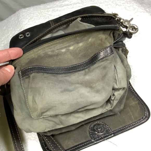 Bed Stu Ziggy Black Leather Crossbody Belt Bag - Picture 9 of 16